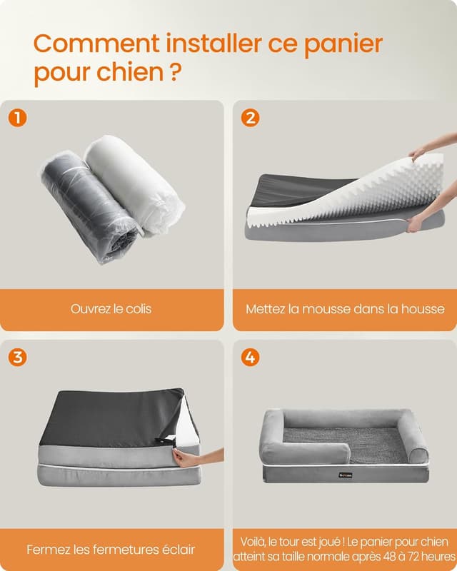 Thumbnail 4 de Feandrea Panier pour chien 120 x 80 x 18 cm