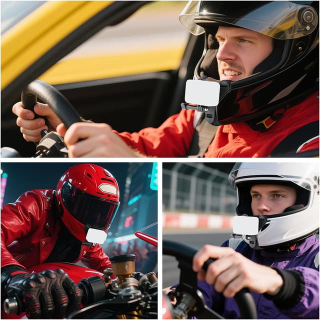 Detalle 2 de NEEWER GP-72 helmet chin camera mount strap