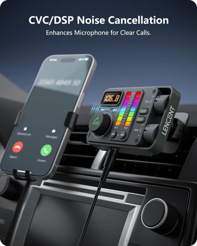 Thumbnail 5 de LENCENT Transmetteur FM Bluetooth 5,3 PD20W