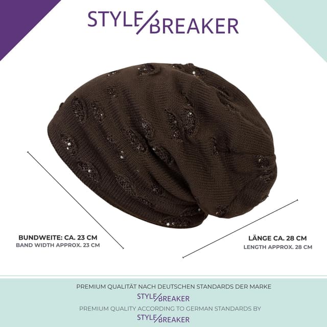 Thumbnail 4 de styleBREAKER Bonnet Beanie Chaud Femme 28 cm
