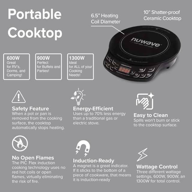Thumbnail 6 de Nuwave Flex Induction Cooktop, 45 Temp