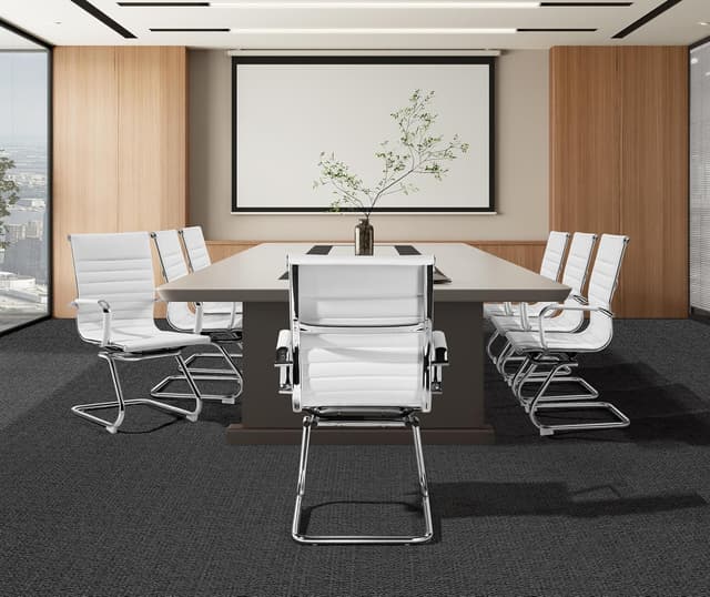 Detalle 2 de Yaheetech Silla de Recepción tapizada 136 KG