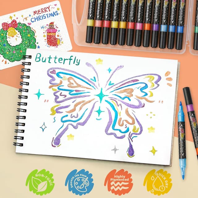 Thumbnail 4 de Lot de 24 pinceaux à paillettes