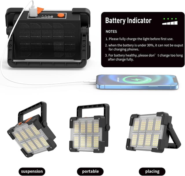 Detalle de OHAYORI Faro LED Ricaricabile 6000 mAh