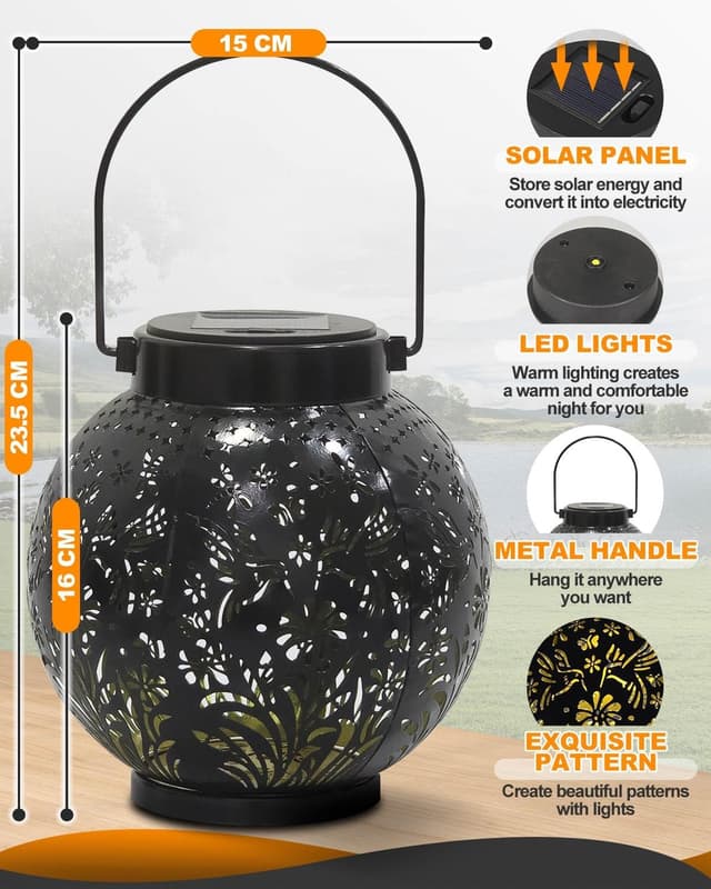 Thumbnail 6 de KALAHOL Solar Lanterns 2 Pack for garden
