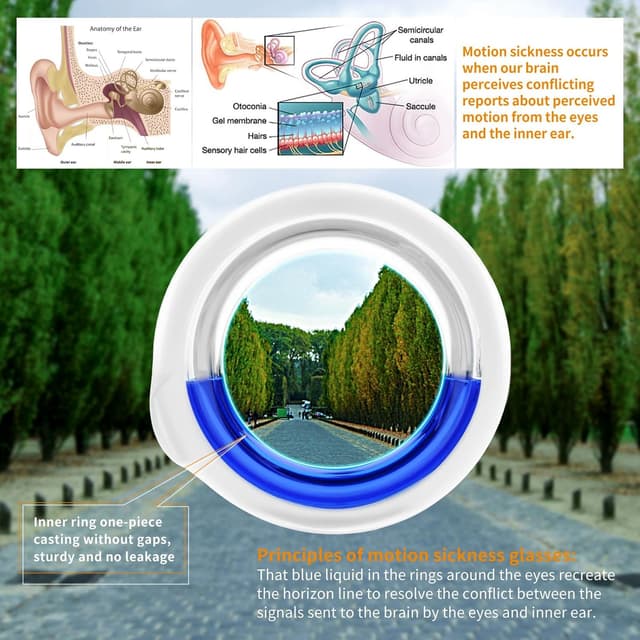 Detalle 2 de Motion Sickness Brille für 10-14 Minuten