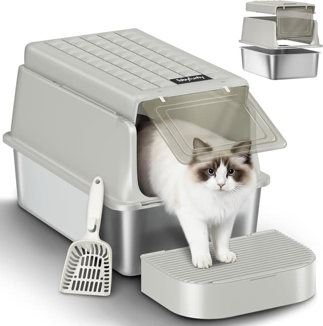 Detalle de Fobyfurny Lettiera in acciaio inox 120°