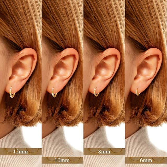 Detalle 1 de Silber 925 Creolen-Set mit 4 Paar