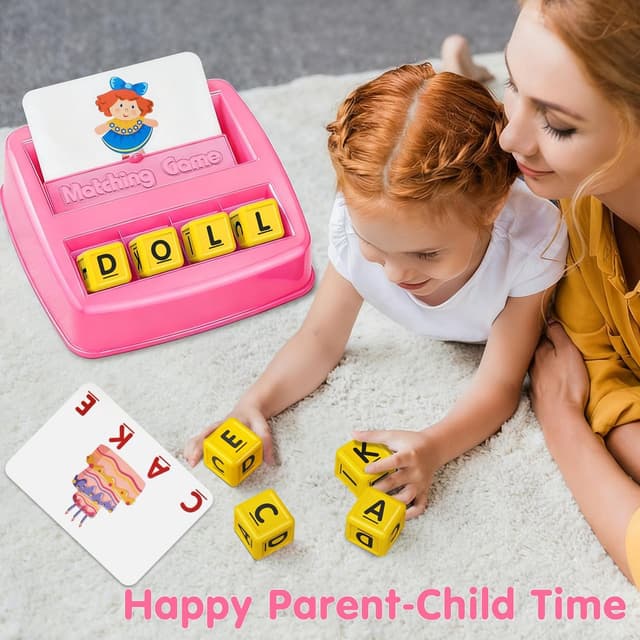 Detalle de HahaGift Spelling and Reading Toy 30 cards