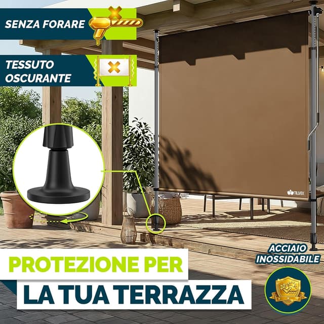 Thumbnail 3 de tillvex Tenda da Sole Verticale 100x310 Taupe