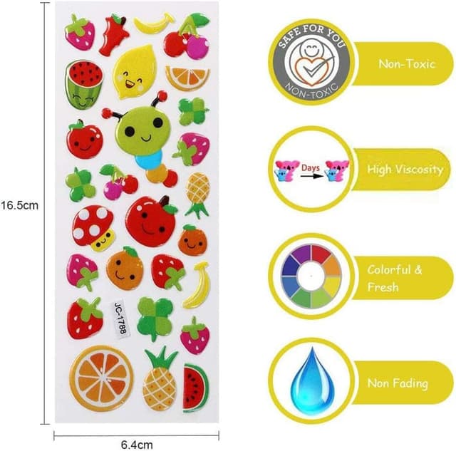 Thumbnail 4 de Vicloon Adesivi 3D 22 fogli 🎨