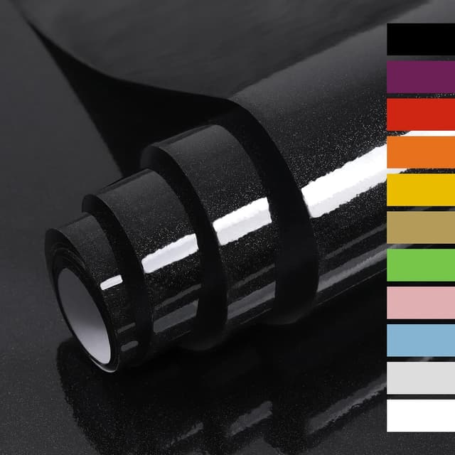 Imagen de Hode Klebefolie Möbel Schwarz Hochglanz 40cmX3m en OfertitasTOP