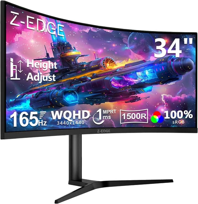 Detalle de Z-Edge 34 inch ultrawide gaming monitor 165Hz