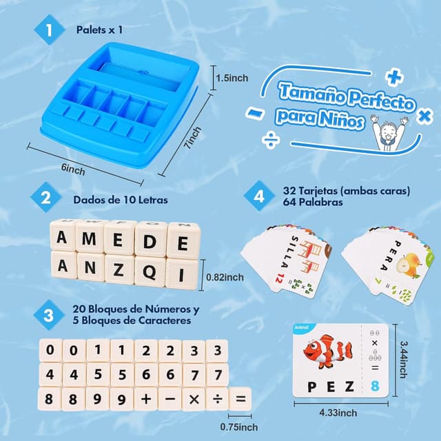 Thumbnail 5 de Joozmui Juguetes Aprende Letras y Números 2 en 1