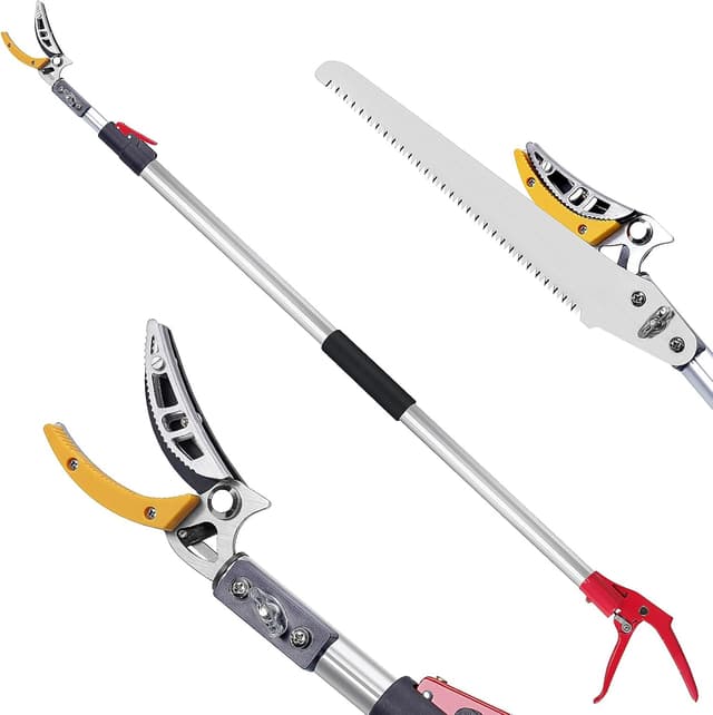 Detalle de FLORA GUARD 1.3–2.2m Extendable Long Reach Pruner – Telescopic pole saw for tall trimming