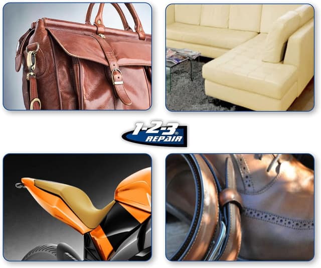 Thumbnail 5 de 1-2-3 REPAIR Lederfarbe hellbeige für Sofas