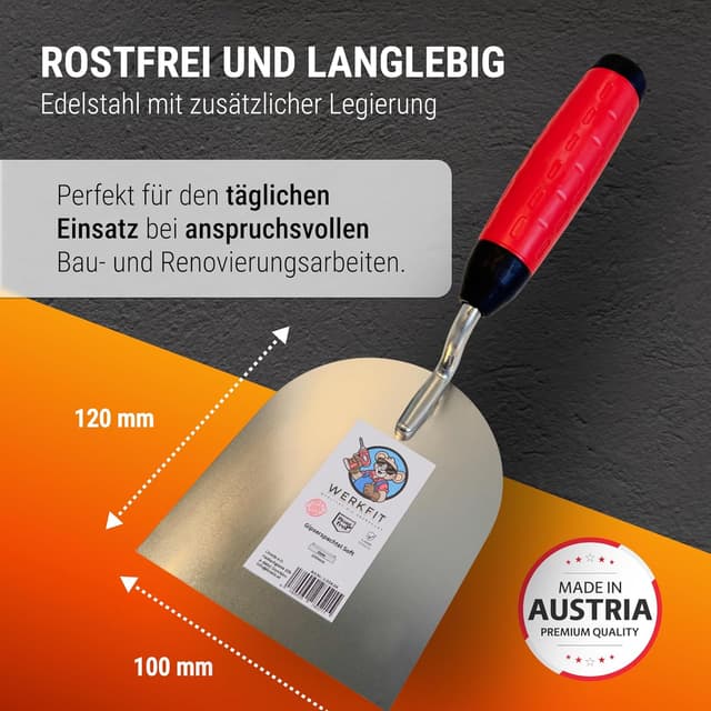 Detalle 1 de Glättekelle Set für Gips 100 mm