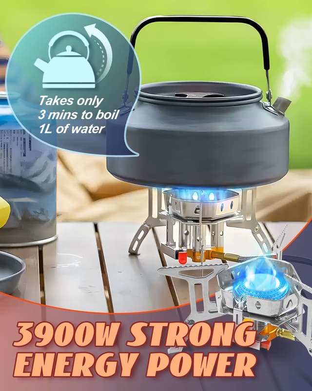 Thumbnail 5 de Portable Camping Gas Stove 3500W