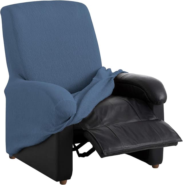 Detalle 2 de textil-home Funda Elástica Relax TEIDE 1 Plaza Azul 😊