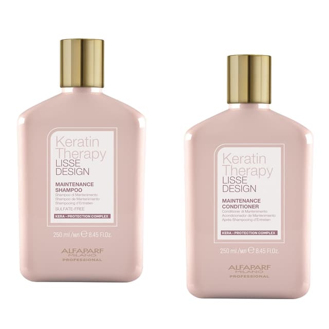Detalle de Alfaparf Milano Lisse Design Keratin Shampoo and Conditioner Set (Sulfate-Free)