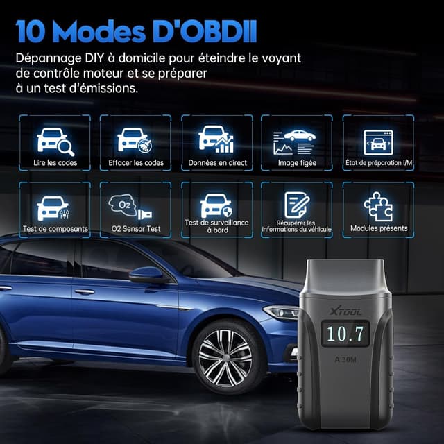 Thumbnail 6 de XTOOL A30M Lecteur OBD2 26+ fonctions