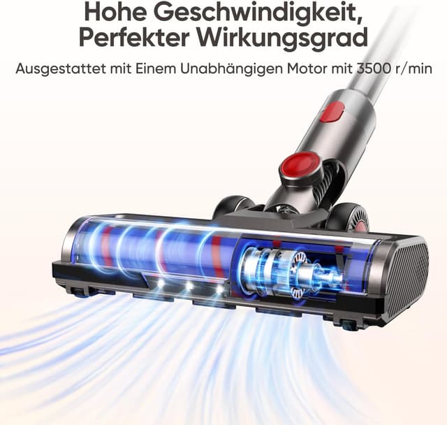 Detalle de FLYLINKTECH Bürste 4-LED für Dyson V7-V15 🧹
