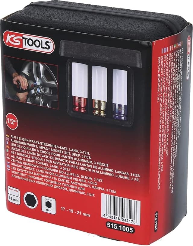 Imagen de KS Tools 515.1005 llaves vaso ruedas 3 piezas 1/2" en OfertitasTOP