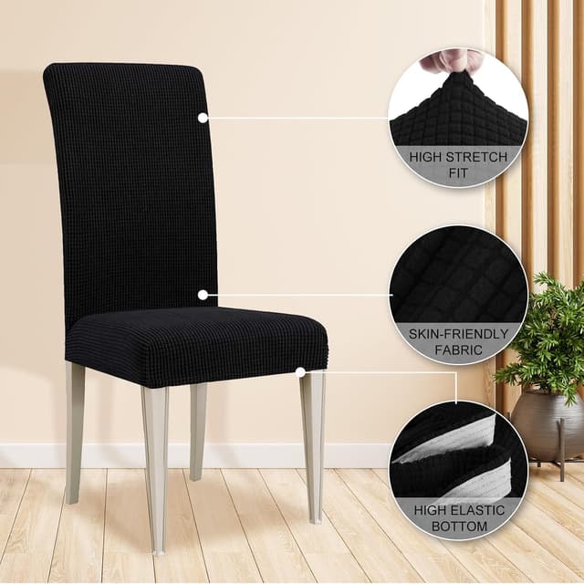 Detalle 2 de Ystyle housse de chaise extensible 4 pièces