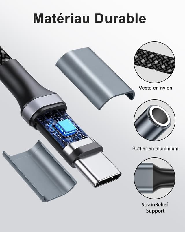 Thumbnail 5 de Adaptateur USB C Jack 3.5mm Lot de 2 0,12 m