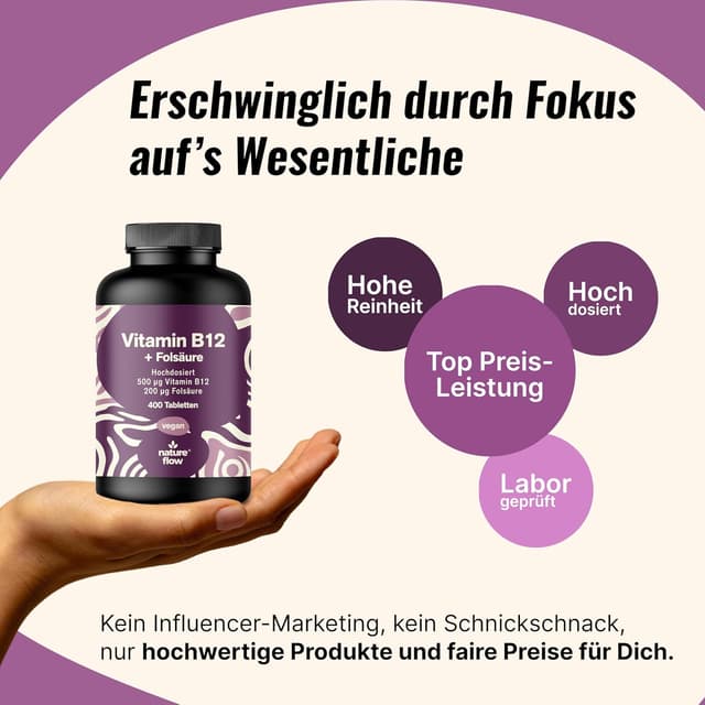 Detalle 2 de Vitamin B12 hochdosiert 500µg Tabletten 400 Stk