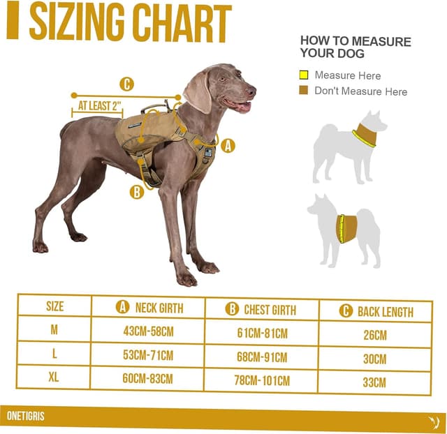 Detalle de OneTigris CAMELUS Hunderucksack für M/L (Coyote Braun) – für Camping, Wandern & Outdoor