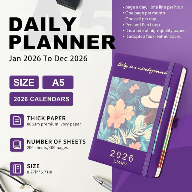 Detalle de Mcdsuc 2026 A5 day-to-page diary