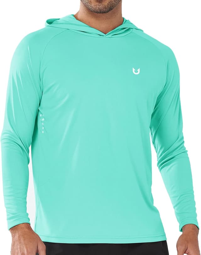 Detalle de NORTHYARD Men’s UPF 50+ Long Sleeve Hoodie Rash Guard (Quick Dry UV SPF)