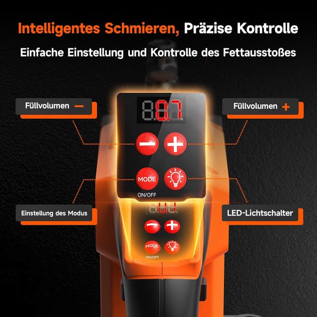 Detalle de TaskStar TaskStar 10000 PSI Akku-Fettpresse