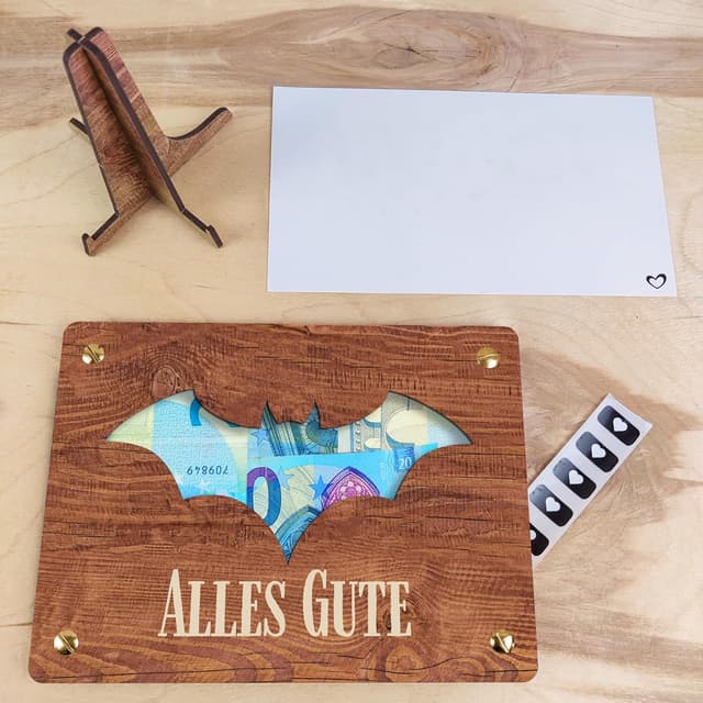 Detalle de Fledermaus Deko Geldgeschenk XL 20x15 cm