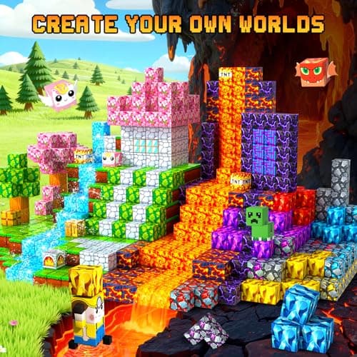 Detalle de LUVTOY Bloques Magnéticos de Construcción para Niños (150 piezas) - Set creativo STEM tipo Montessori