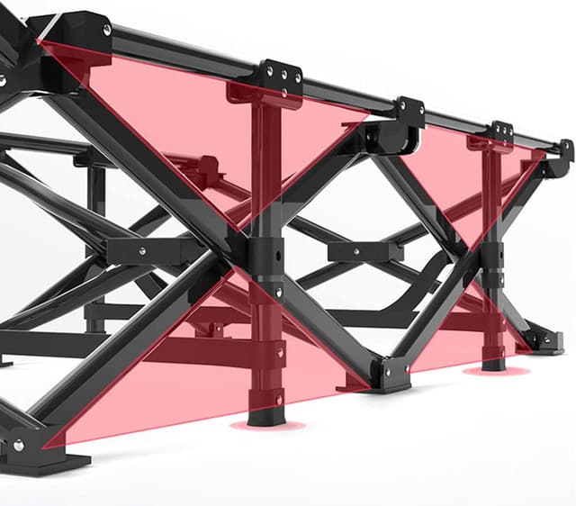 Detalle 2 de Camp bed for adults, supports 450 lbs