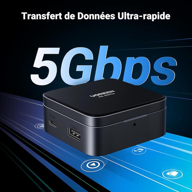 Thumbnail 6 de UGREEN Support Magnétique Téléphone USB C HDMI 4K