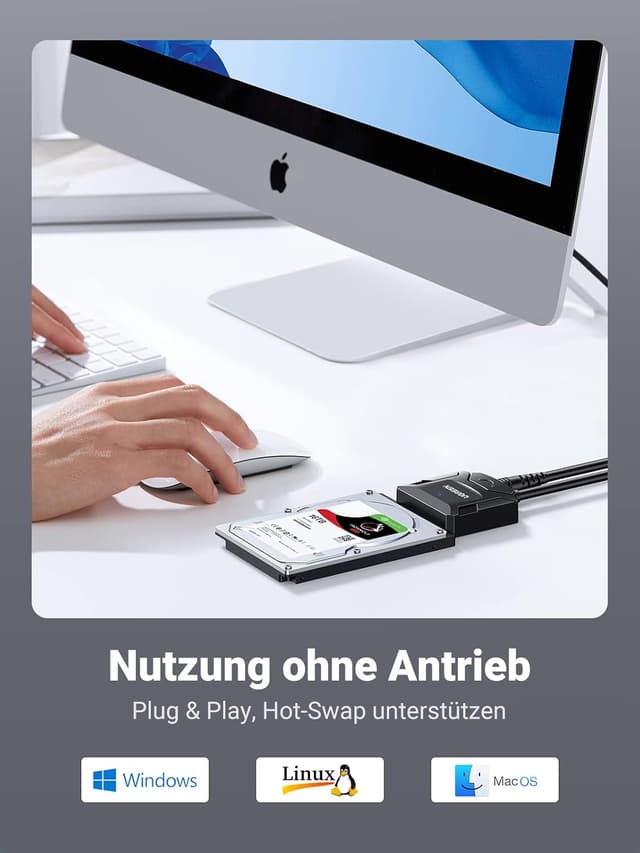 Thumbnail 5 de UGREEN USB 3.0 auf SATA Adapter 12V 2A