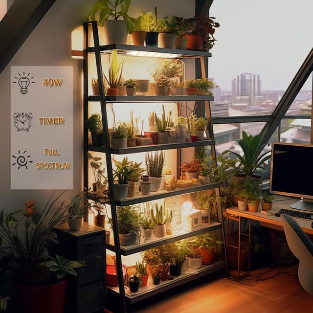 Detalle 2 de ROCOking pflanzenlampe 316 LEDs Vollspektrum 🌱