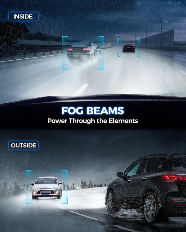 Detalle 2 de Marsauto H11/H8 LED Fog Light Bulbs or DRL (1:1 Mini Size, 6000K White, 48 Chips, 360° Illumination)