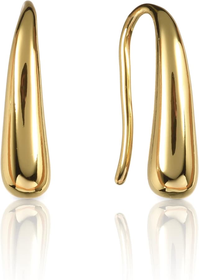 Thumbnail 6 de Zavana Graziosi orecchini pendenti a goccia (piccoli) per donna e ragazza in ottone placcato al rodio