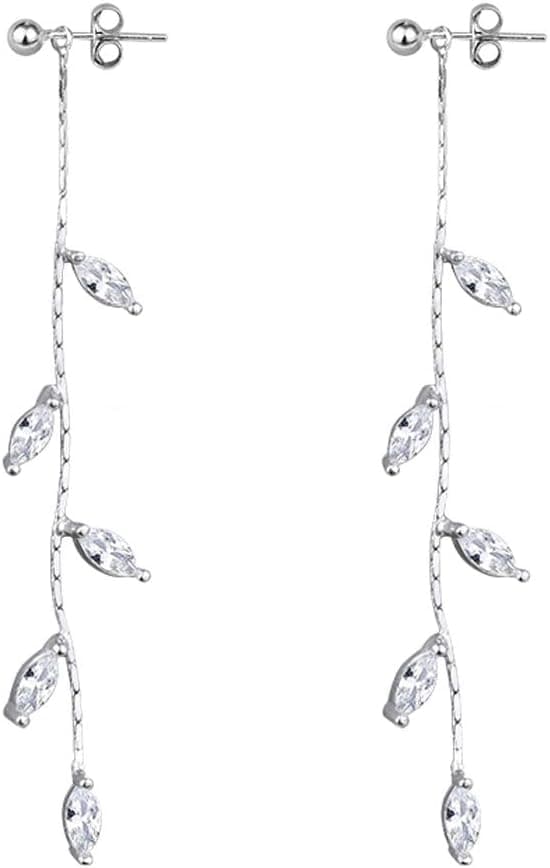 Detalle 2 de SLUYNZ Sterling Silver droplet earrings 6.3cm