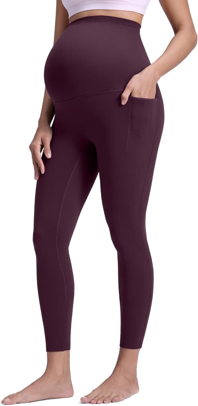 Detalle de CRZ YOGA Donna Butterluxe maternità leggings con tasche e pannello 63 cm