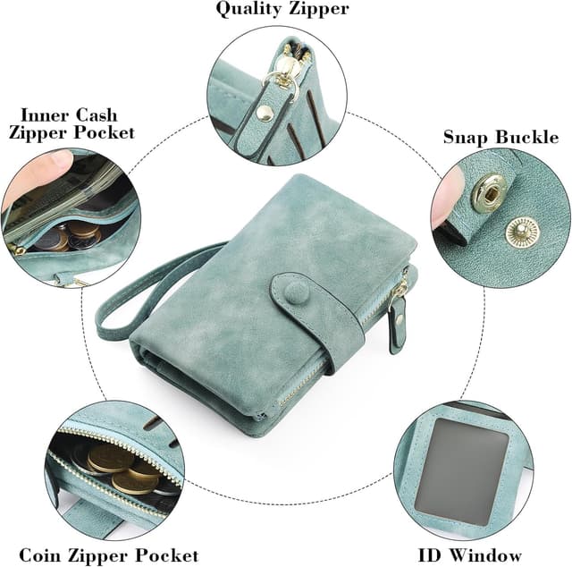 Thumbnail 5 de FALAN MULE Monedero RFID 14x10x4 cm Verde