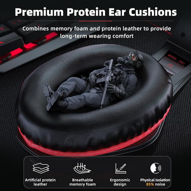 Detalle 2 de Tatybo Cascos Gaming 50 mm