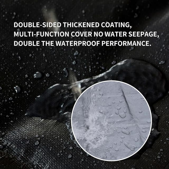 Detalle 2 de TARPAL 4x12 Feet Silver 10.5Mil Heavy-Duty Multipurpose Tarp (Waterproof, Reinforced Edges)