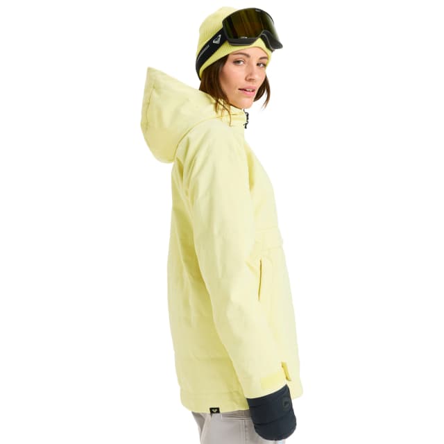 Detalle de Roxy Radiant Lines Overhead chaqueta técnica de snow para mujer con DryFlight 15K