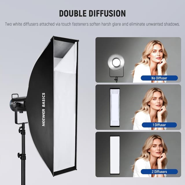 Thumbnail 3 de NEEWER NS61P 12 x 47in Rectangular Softbox