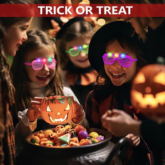 Detalle de Zaaaslsm 40-Pack LED Glow Glasses (Light-Up, Fast Blinking) for Parties & Events